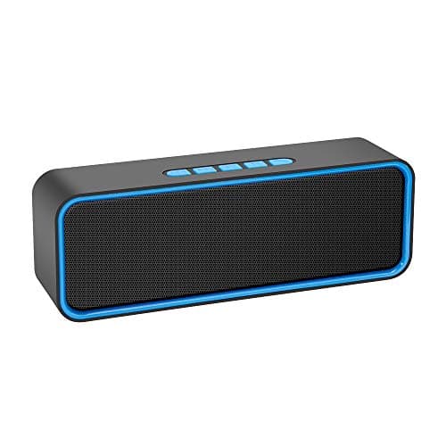 Image of Kolaura Portable Wireless Speaker, Bluetooth 5.0 Speaker with 3D Stereo HiFi Bass, 1500mAh Battery, 12 Hour Playtime (Blue)