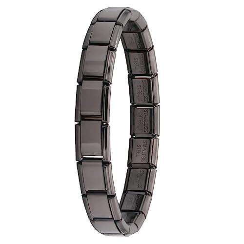 Image of Italian Charms Links Bracelets- fits in all classic 9mm UK STOCK (Grey)