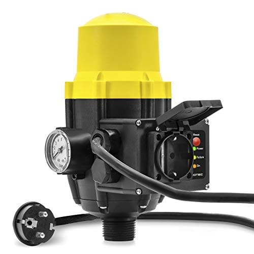 Image of TROTEC Electronic Pressure Switch TDP DSP - Pump Control Pressure Monitor - for Water Pumps, Domestic Waterworks, Garden Pumps Max. 10 Bar, with Cable and Plug