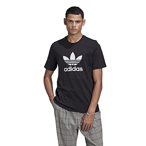 Image of adidas Originals,mens,Trefoil T-Shirt,Black/White,Small