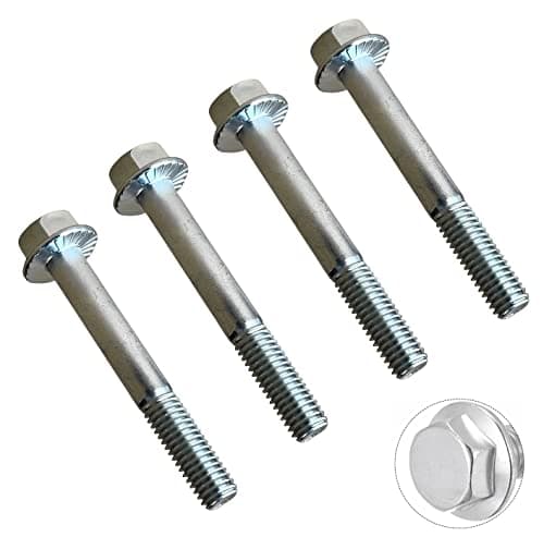 Image of TERF® M8 X 50mm Serrated Flanged Hex Head Bolt M8 (8mm) X 50mm Serrated Flanged Hexagonal Head Set Screw Bolts - Pack of 10