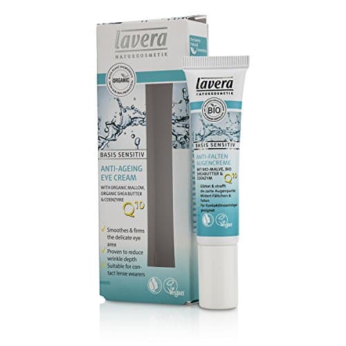 Image of lavera Anti-Ageing Eye Cream Q10 ∙ Reduces Signs Of Premature Aging ∙ Vegan ✔ Organic Skin Care ✔ Natural & Innovative Cosmetics ✔ 15ml