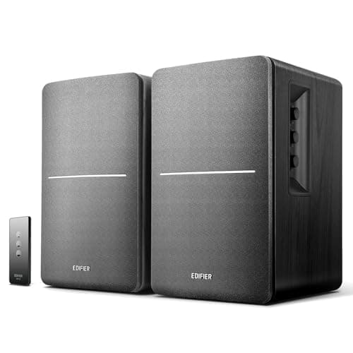 Image of Edifier R1280T Powered Bookshelf Speakes 2.0-42 Watts (Black)