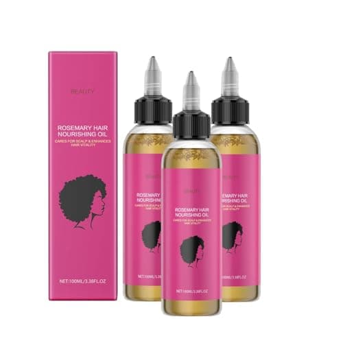 Image of Natural Batana Oil, 4-In-1 Liquid Batana Oil, Natural Organic As Hair Mask, With Rosemary, Pumpkin Seed, Castor for Thicker Stronger Hair, Repairs Dry Damaged Hair (3Pc)
