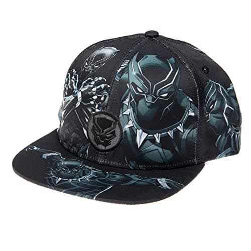 Image of Marvel Avengers Baseball Cap, One Size Baseball hat for Men, Comfortable Hat, Avengers Gift for Men, Mens Merchandise, Black Panther, One size