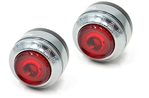 Image of Moon Unisex Adult Merak Bar End Rear Light - Silver/Black