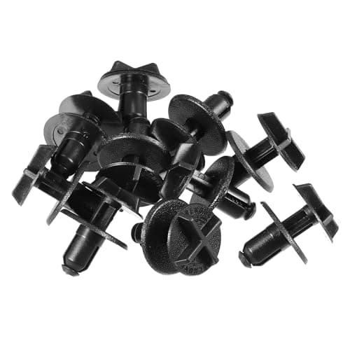 Image of VekAuto 10 Pcs Grille Retainer Push-Type Retainer Clips Compatible for Ford Explorer 2020-2023, Durable Plastic Black Lower Shield Retainer