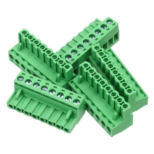 Image of sourcing map 5PCS 8-Pin PCB Mount Screw Terminal Block Connectors 5.08mm/0.2inch Pitch Circuit Board Connectors for Home Appliances, Industrial Projects