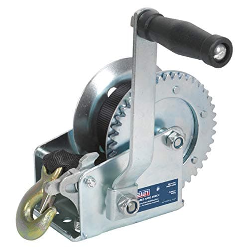 Image of Sealey Gww1200M Geared Hand Winch 540Kg Capacity with Webbing Strap