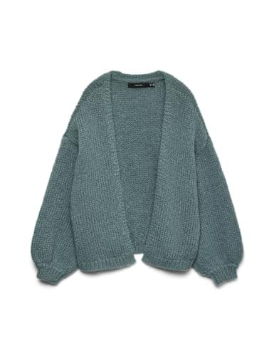 Image of VERO MODA Womens Vmmaybe Ls Open Cardigan Noos, Laurel Wreath, XL UK