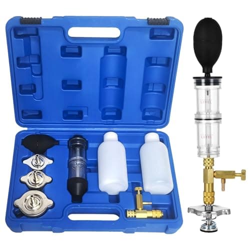 Image of ENNJING 9 PCS Head Gasket Tester Kit,Combustion Leak Tester Kit,CO2 Leak Detector with Box,Engine Block LeaksTestor, for Cars Trucks Road Tractors Excavators
