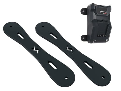 Image of Decoralin Wall Mount for Bosch 18V & 12V Chargers – Compatible with GAL 18V-40, GAL 1180 CV, AL 18V-44, GAL 12V-40 – Charger Bracket with Screws & Plugs – Black, Made in Europe