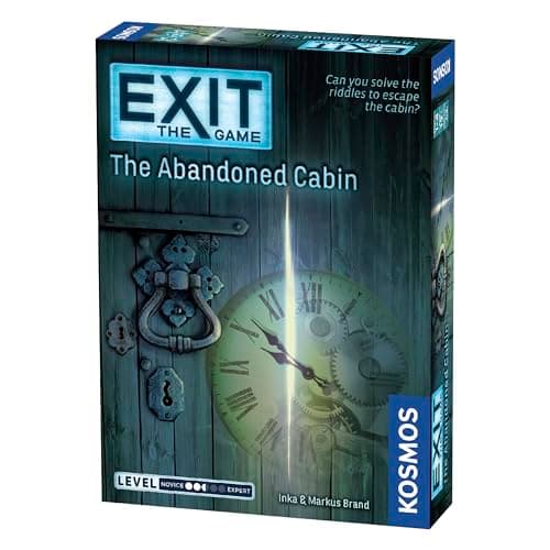 Image of Thames & Kosmos - EXIT: The Abandoned Cabin - Level: 2.5/5 - Unique Escape Room Game - 1-4 Players - Puzzle Solving Strategy Board Games for Adults & Kids, Ages 12+ - 692681