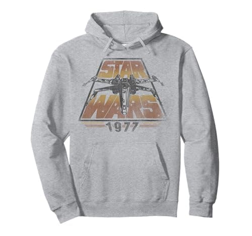 Image of Star Wars X-Wing 1977 Striped Logo Pullover Hoodie