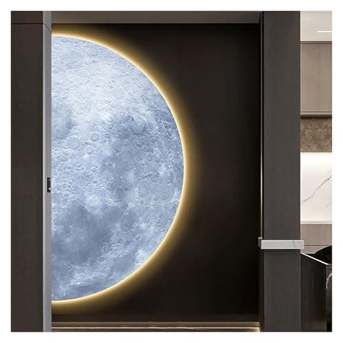 Image of Qxgylz 3D Relief LED Decorative Painting, Large Wall Art With Light, Vertical Three-Dimensional Decorative Painting, LED Wall Art Decoration Lamp, For Entrance, Corridor(D,140x70cm/55.1x27.6in)