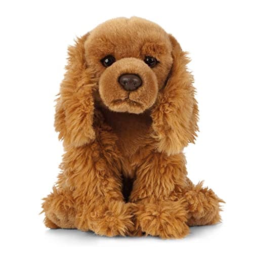 Image of Living Nature Cocker Spaniel, Realistic Soft Cuddly Dog Toy, 22cm