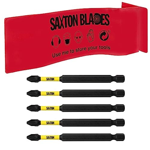 Image of 5X Saxton PZ2 89mm Long Magnetic Impact Duty Pozi-Drive Screwdriver Drill Driver Bits for Dewalt Milwaukee Bosch Makita etc