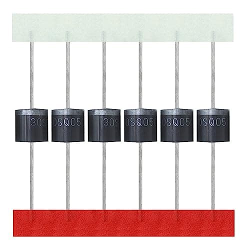 Image of AUKENIEN 30SQ050 Schottky Barrier Rectifier Diode 30A 50V 30 Amp 50 Volt Electronic Silicon R-6 Axial Diodes for Solar Panel (Pack of 20pcs)