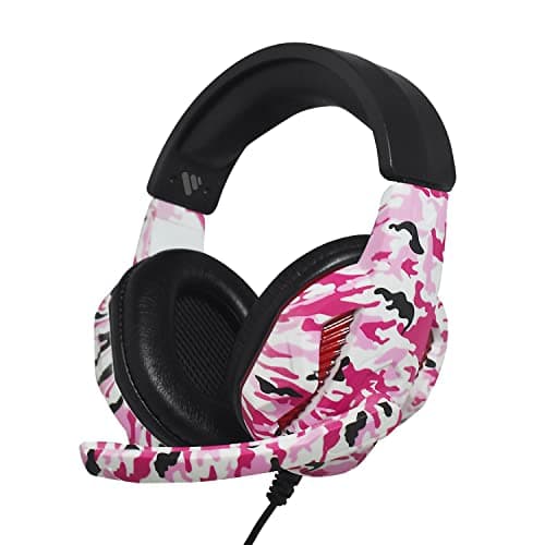Image of Vybe Camo Gaming Headset, Diva Pink - Premium Multi-Platform Headphones with AUX-in Support for PS, Xbox, PC & Everyday Play