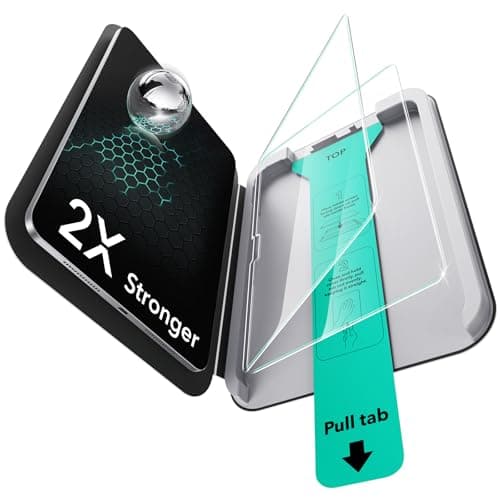 Image of ESR 2 Pack Screen Protector for iPad Pro 11 Inch M5 2025/M4 2024, 9H Tempered Glass Film with UltraFit Tray, Apple Pencil Support, Scratch Resistant, HD Clarity, Bubble Free