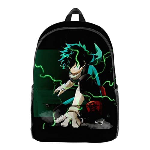 Image of Cartoon Boku no Hero Academia 3D Printing Laptop Bookbag Backpack Anime My Hero Academia Teenage Girls' Student School Bag Backpack Middle School Students Bookbag Outdoor Daypack