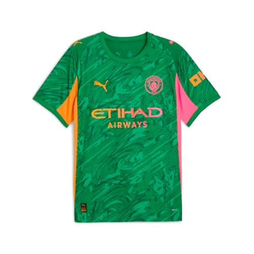 Image of PUMA Men’s Manchester City FC 2025/26 Goalkeeper Jersey - Green - Size: XL