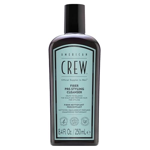 Image of American Crew Fiber Pre-Styling Shampoo| Hair Strengthening Shampoo for Men | Thickening Shampoo with Fiber Technology | Pre-Styling Hair Product for Damaged Hair | 250ML