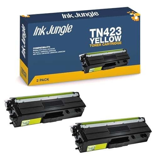 Image of TN423 Black / Cyan / Magenta / Yellow Compatible Toner Cartridges With Chip For Brother DCP-L8410CDW HL-L8260CDW HL-L8360CDW MFC-L8610CDW MFC-L8690CDW MFC-L8900CDW Printer (TN423 Yellow, 2)
