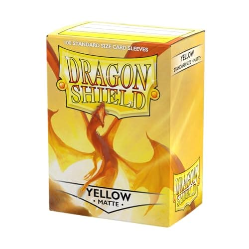 Image of Dragon Shield | Standard Size Card Matte Sleeves | 100 CT - Smooth & Tough Premium TCG Sleeves | Compatible with Pokemon, Flesh & Blood, One Piece & Magic the Gathering | Yellow