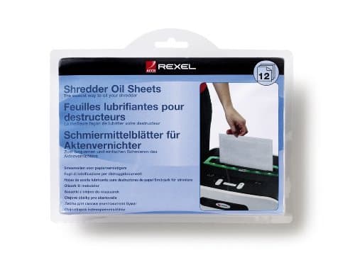 Image of Rexel Shredder Non-Auto Oil Sheets (Pack of 12) 2101948