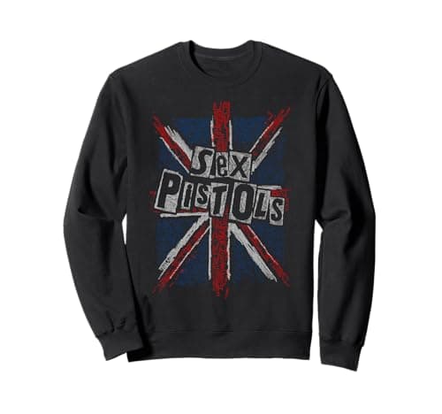 Image of Sex Pistols Official Union Jack Words Sweatshirt