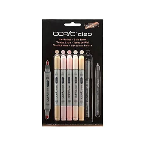 Image of Copic Ciao Coloured Marker Pen - 5+1 Set Portrait 1, For Art & Crafts, Colouring, Graphics, Highlighter, Design, Anime, Professional & Beginners, Art Supplies & Colouring Books