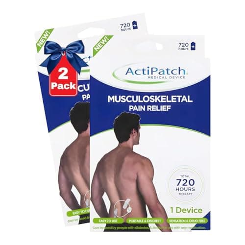 Image of Mint Bucket ActiPatch Wearable Pain-Relief Device, 2-Pack Bundle – Pulsed Shortwave Therapy Loop for Back, Knee, Hip & Joint Discomfort, Long Lasting Leg Pain Relief Product