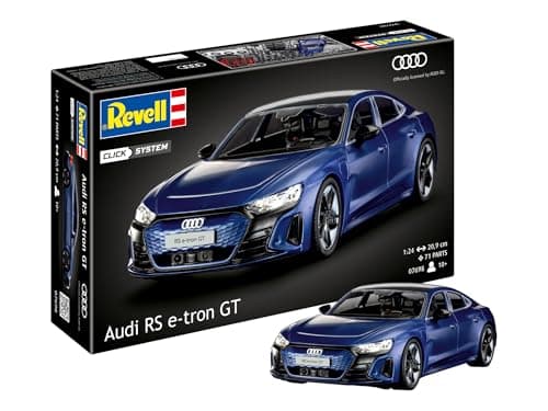 Image of Revell 07698 Audi RS e-tron GT (Click System) 1:24 Scale Unbuilt, Pre-coloured, Click-Together (Non-Glue, Plastic Model Kit