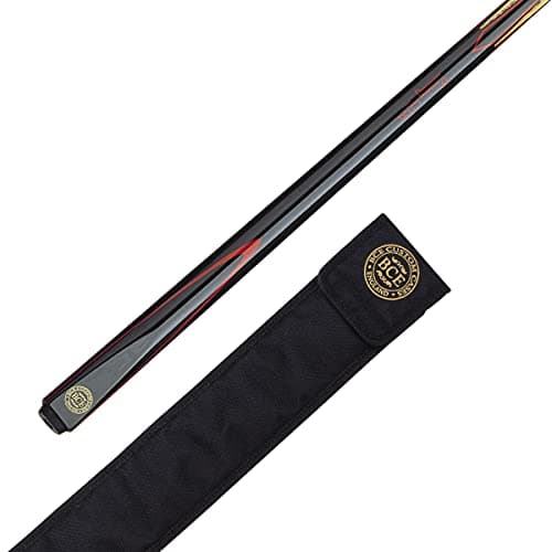 Image of BCE 2 Piece North American Ash Snooker/Pool Cue- 145cm- 9.5mm tip with soft case