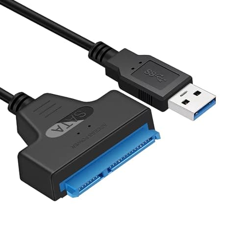 Image of 1 Pcs USB 3.0 to SATA Cable Adapter, SATA USB Adapter, SATA to USB3.0 Hard Disk Drive SSD Adapter For 2.5" SSD/HDD - USB 3.0 toSATA III Hard Drive Cable& Recovery High Speed Data Transfer SATA Cable