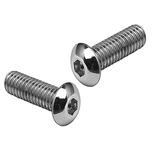 Image of M5 (5mm x 16mm) Hex Socket Button Head Screws - A2 Grade Stainless Steel (Pack of 20)