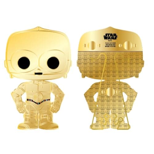 Image of Funko Star Wars Pop! C3PO Lrg Enamel Pin-JO - C-3PO - Star Wars Enamel Pins - Cute Collectable Novelty Brooch - for Backpacks & Bags - Gift Idea - Official Merchandise - Movies Fans