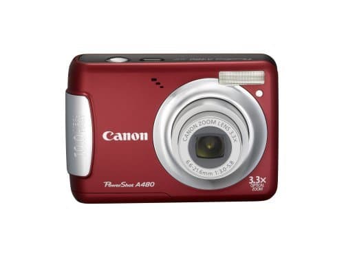 Image of Canon Powershot A480 Digital Camera 10.0 Megapixel 3.3x Optical Zoom 2.5 inch LCD Silver (Renewed)