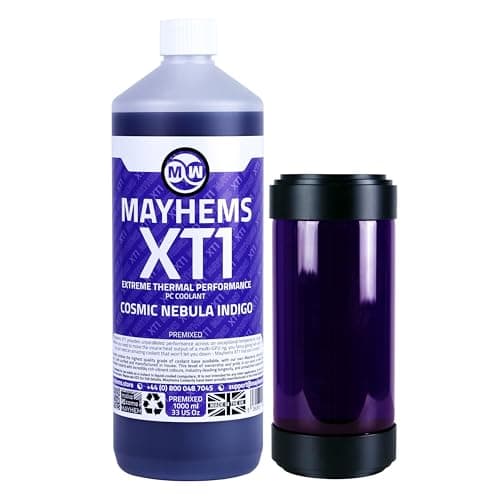 Image of Mayhems - XT1 Premixed PC Coolant - Computer Water Cooling Fluid - Liquid Cooling, Thermal Performance Series, 1 Litre, Cosmic Nebula Indigo