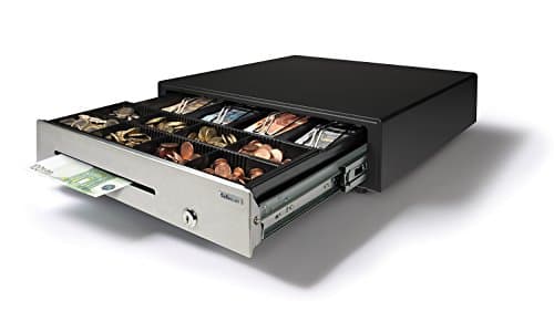 Image of Safescan HD-4141S Heavy-Duty Cash Drawer That Safely Stores Your Cash - Till Drawer with 4 Note and 8 Coin Slots - Cash Till with RJ-12 Connection - Robust Cash Register Drawer of 41 X 41.5 X 11.5 cm
