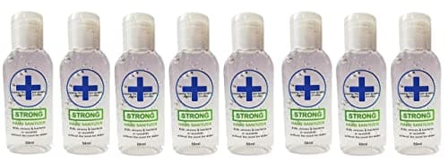 Image of 8 x 50ml Quality Hand sanitiser gel