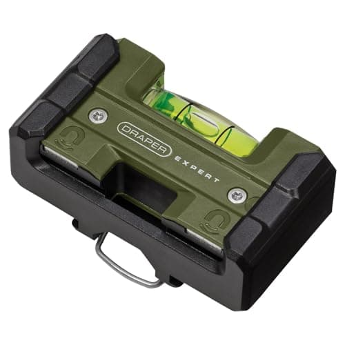 Image of Draper Expert Pocket Spirit Level 78mm | UV Resistant 180° Domed Vial Magnetic Mini Levelling Tool | Large Bubble for Clear Reading & Accuracy