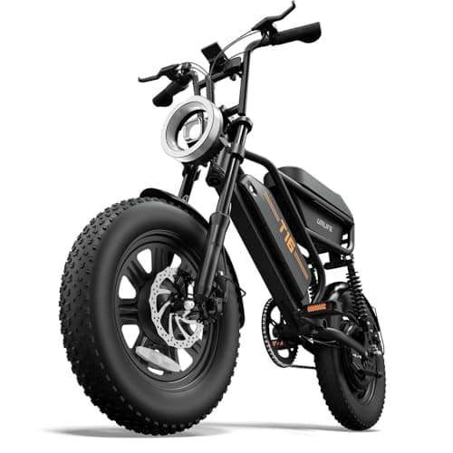 Image of URLIFE 16" x 3.0 Electric Bike, 48V 13Ah Removable Battery, 250W Brushless Motor, 120km Range, Ebike with Dual Suspension, Lockable Storage Box for Teenagers and Adults (Black)