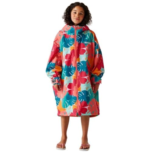 Image of Regatta Unisex Kids Waterproof Changing Robe Oversized Fleece Lined Windproof