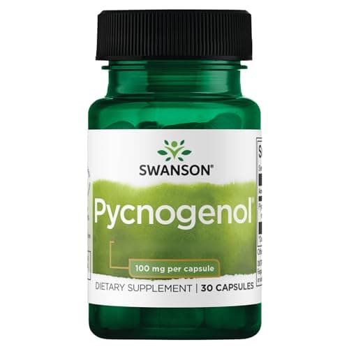 Image of Swanson, Pycnogenol, 100mg, Pine Bark Extract, High Dose, 30 Capsules, Lab-Tested, Soy Free, Gluten Free, Non-GMO