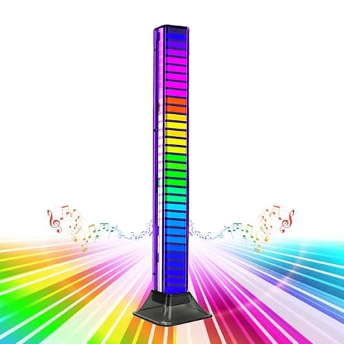 Image of LuminKing 3D Music LED Bar - Rhythm Light Bar, Syncs with Music & Sound, Rechargeable Battery, Portable, Suitable for Party, Disco, Gaming & Car
