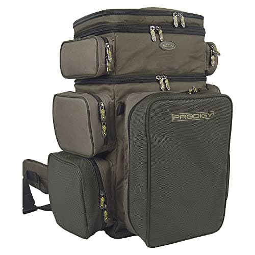 Image of Greys Prodigy Backpack | Ultimate Storage & Transport Backpack for River, Lake & Coast Fishing | Insulated Bait Compartment | Fits Klip-Lok Boxes | Padded Back