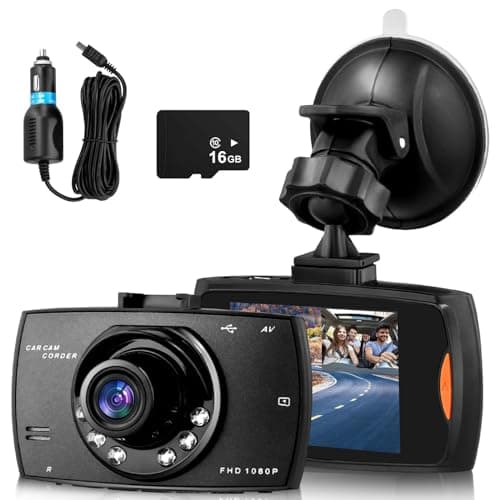 Image of Dash Cam Front Wireless, 1080P Full HD Dashcam Front Dash Cams DVR Dashboard Camera, 170° Wide Angle 2.5 Inch Screen Dash Camera with 16G TF Card, G-sensor, Motion Detection