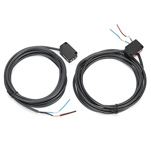Image of BERM Square Through Beam Infrared Photoelectric Switch Sensor Model E3ZT81 DC 12 to 24V - PNP Output - 15 Meter Detection Range - 1.93 Meter Cable - Automation and Robotic Sensing